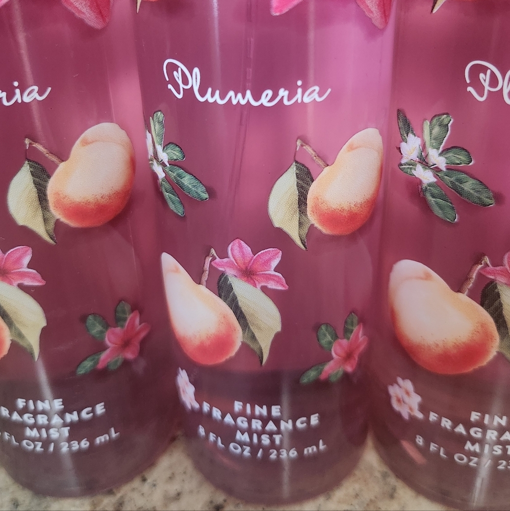 NWT Bath and Body Works PLUMERIA Fragrance Bundle of 3 - Picture 2 of 2